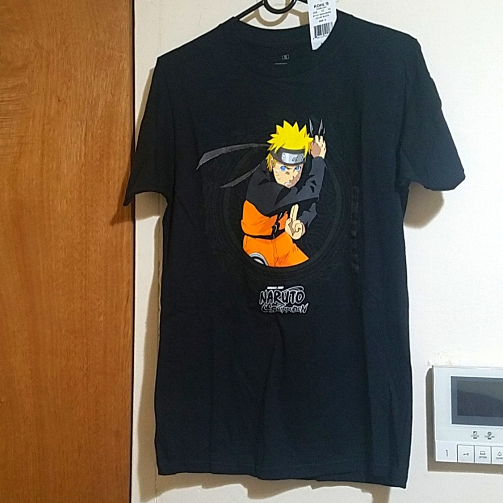 NARUTO SHIPPUDEN 100% Cotton Made in Mexico  Shonen Jump. NEW. OPEN TO OFFERS !!